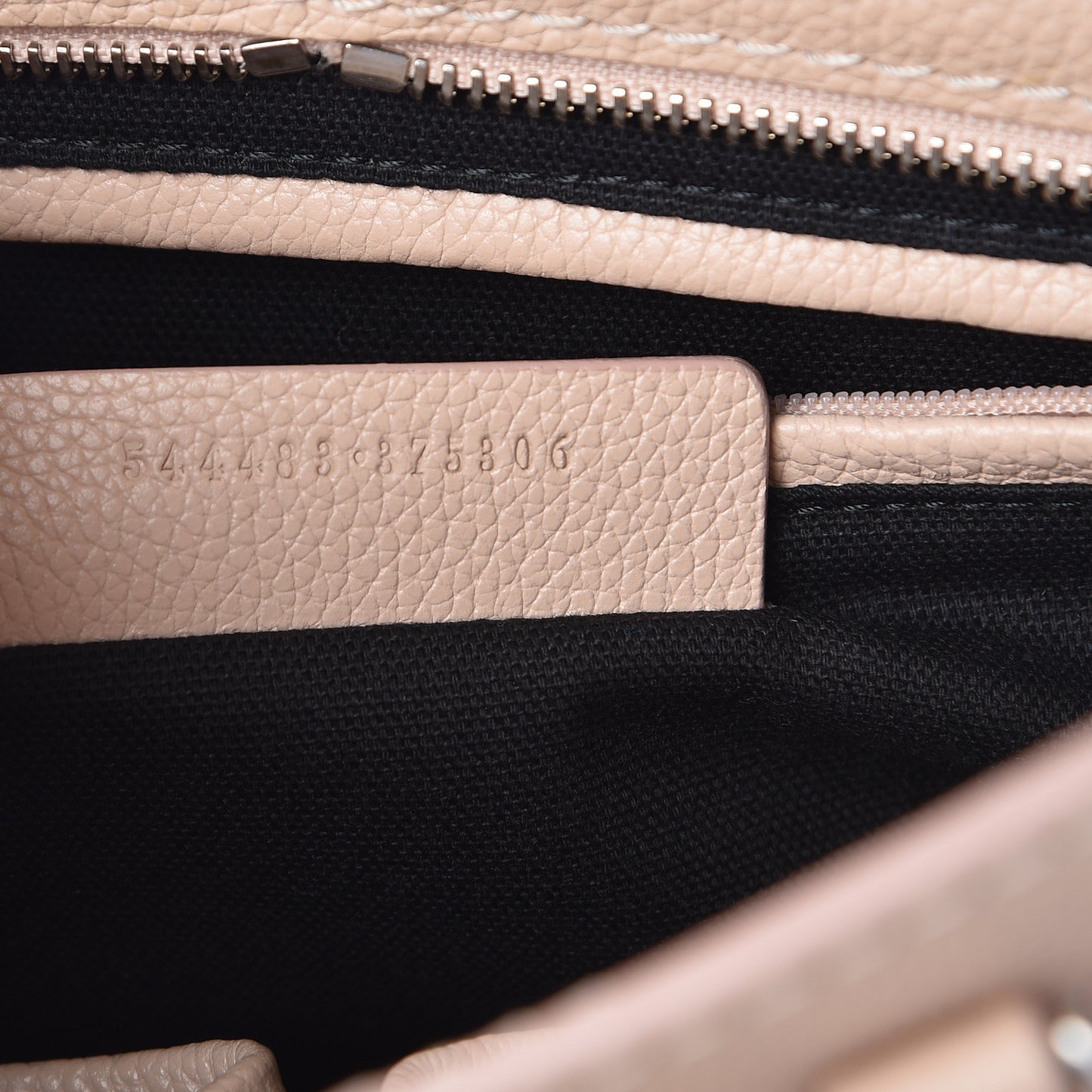 Pebbled Calfskin Small Skull Padlock Zip Around Tote Teint
