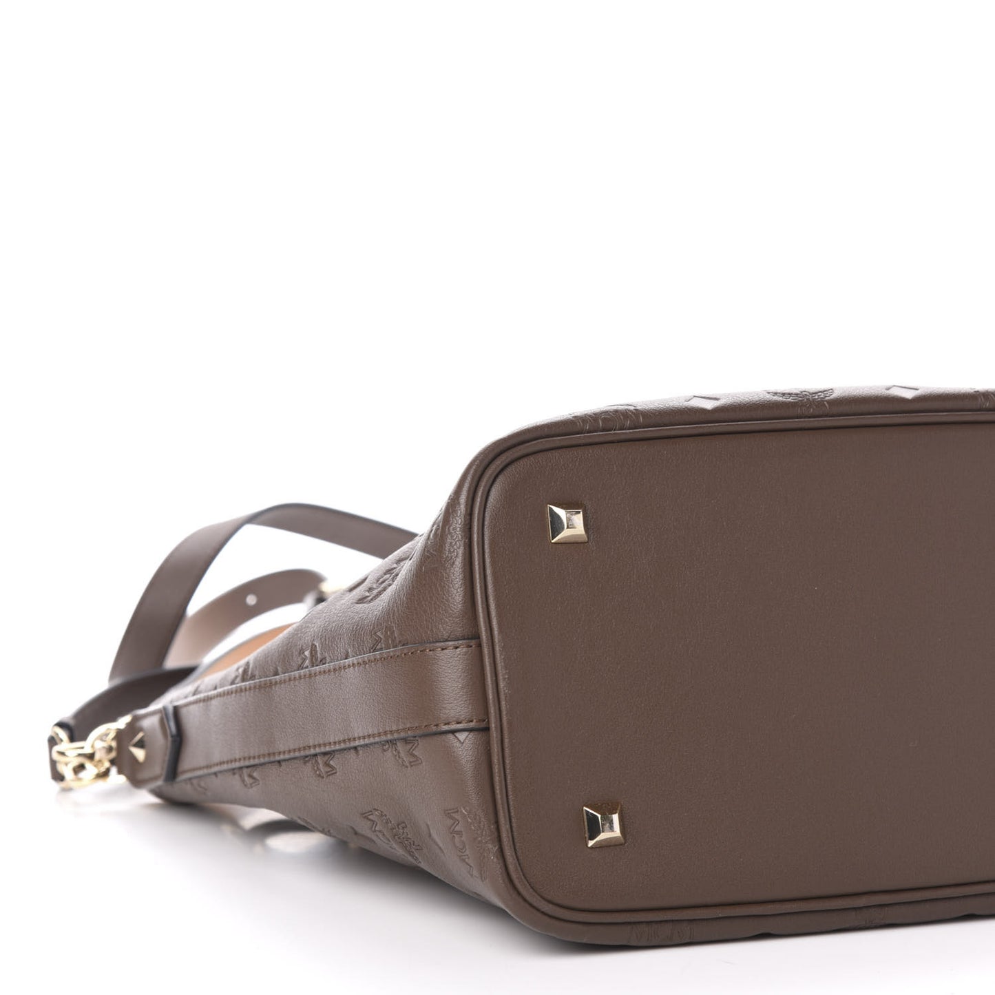 Calfskin Ottomar Monogram Small Essential Bucket Chestnut