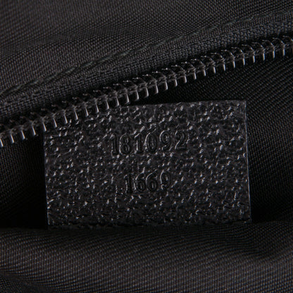 Gucci Monogram Web Medium Half Moon Hobo Black 7 of 7