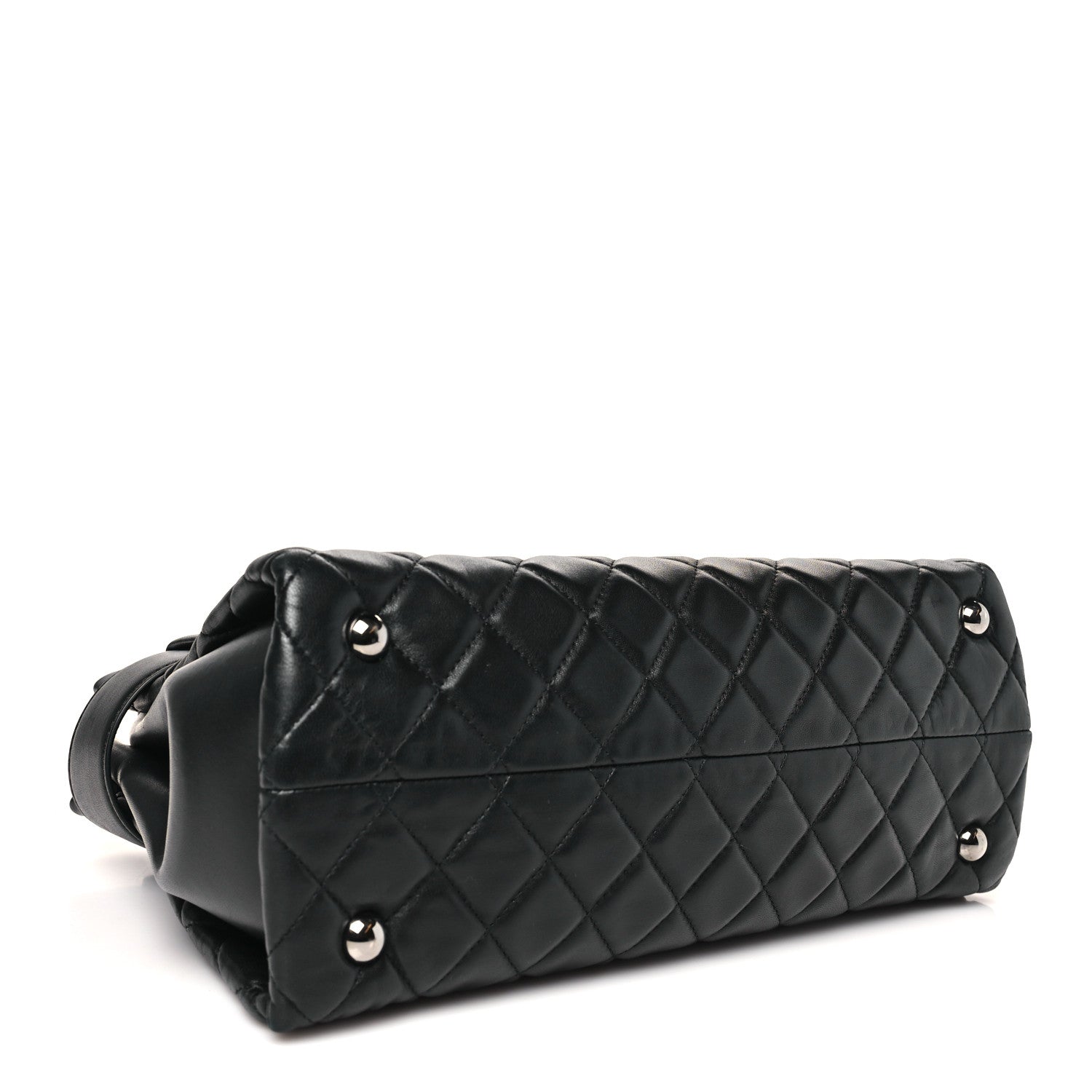 Chanel Lambskin Quilted Small Coco Loop Tote Black 4 of 10