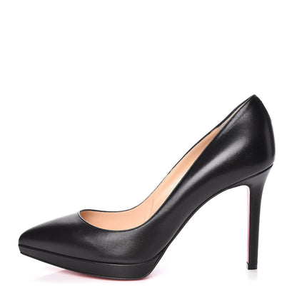 Christian Louboutin Shiny Nappa Pigalle Plato 100 Pumps 39 Black 1 of 10