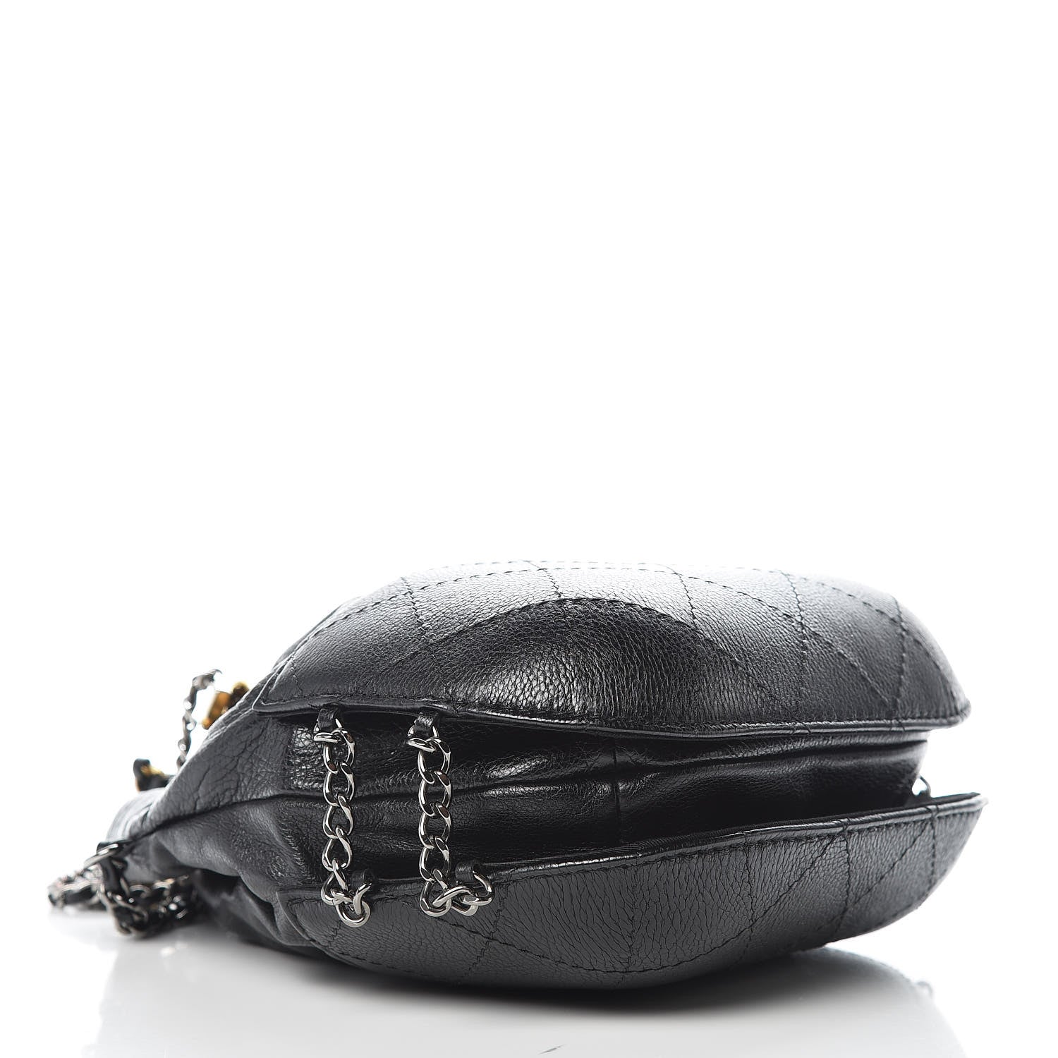 Chanel Calfskin Quilted Small Gabrielle Bucket Black 4 of 11