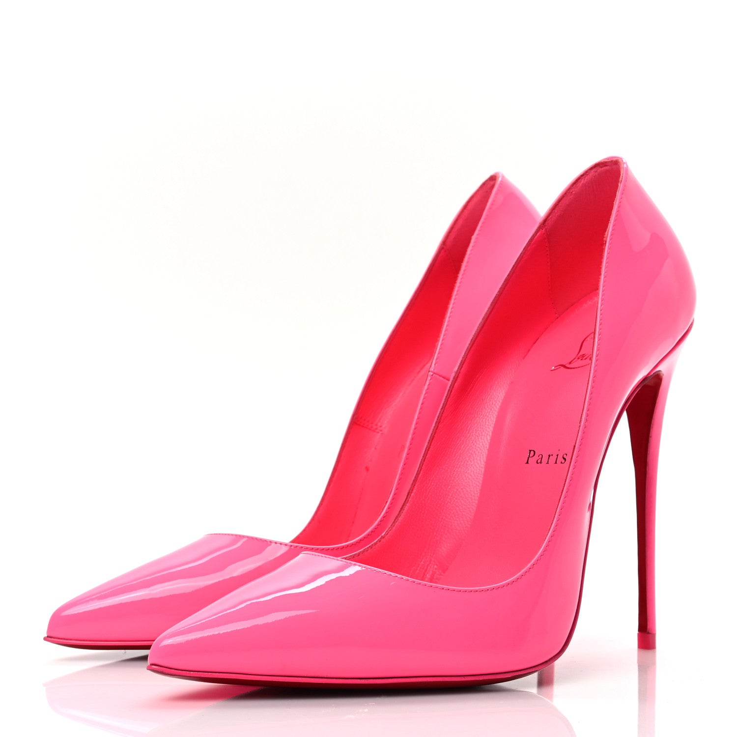 Christian Louboutin Patent So Kate 120 Pumps 39 Shocking Pink 3 of 7