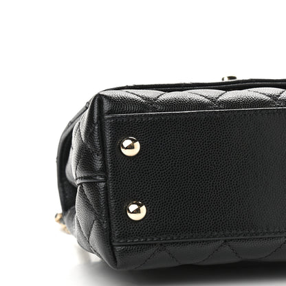 Chanel Caviar Quilted Extra Mini Coco Handle Flap Black 8 of 9