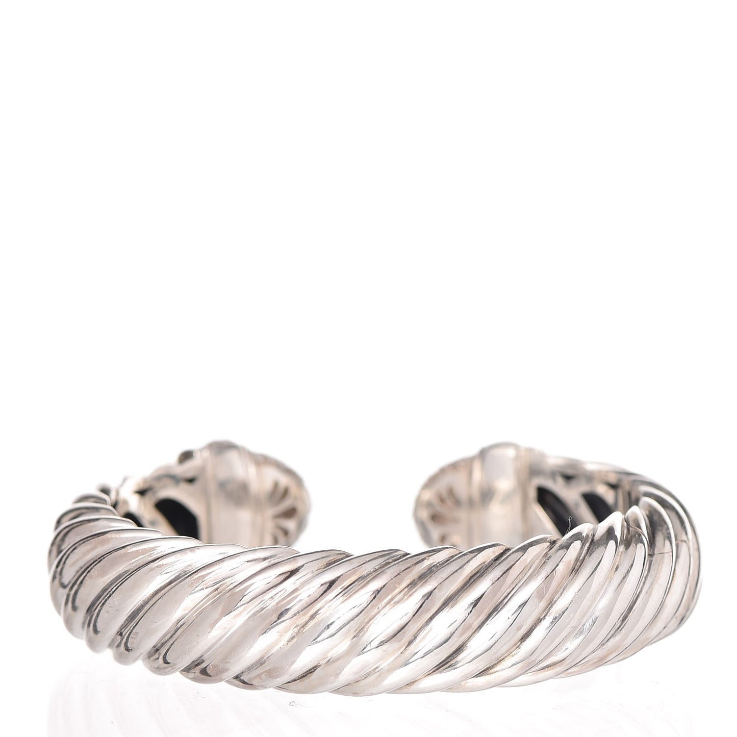 Sterling Silver Pave Diamond 15mm Waverly Bracelet