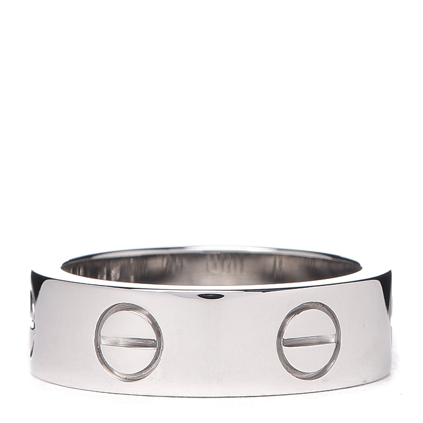 18K White Gold 5.5mm LOVE Ring 49 4.75