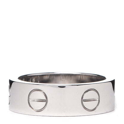 Cartier 18K White Gold 5.5mm LOVE Ring 49 4.75 3 of 6