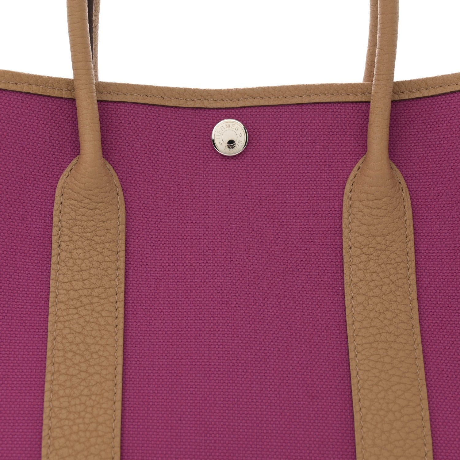 Hermes Toile Militaire Vache Country Garden Party 30 TPM Rose Pourpre Biscuit 8 of 11