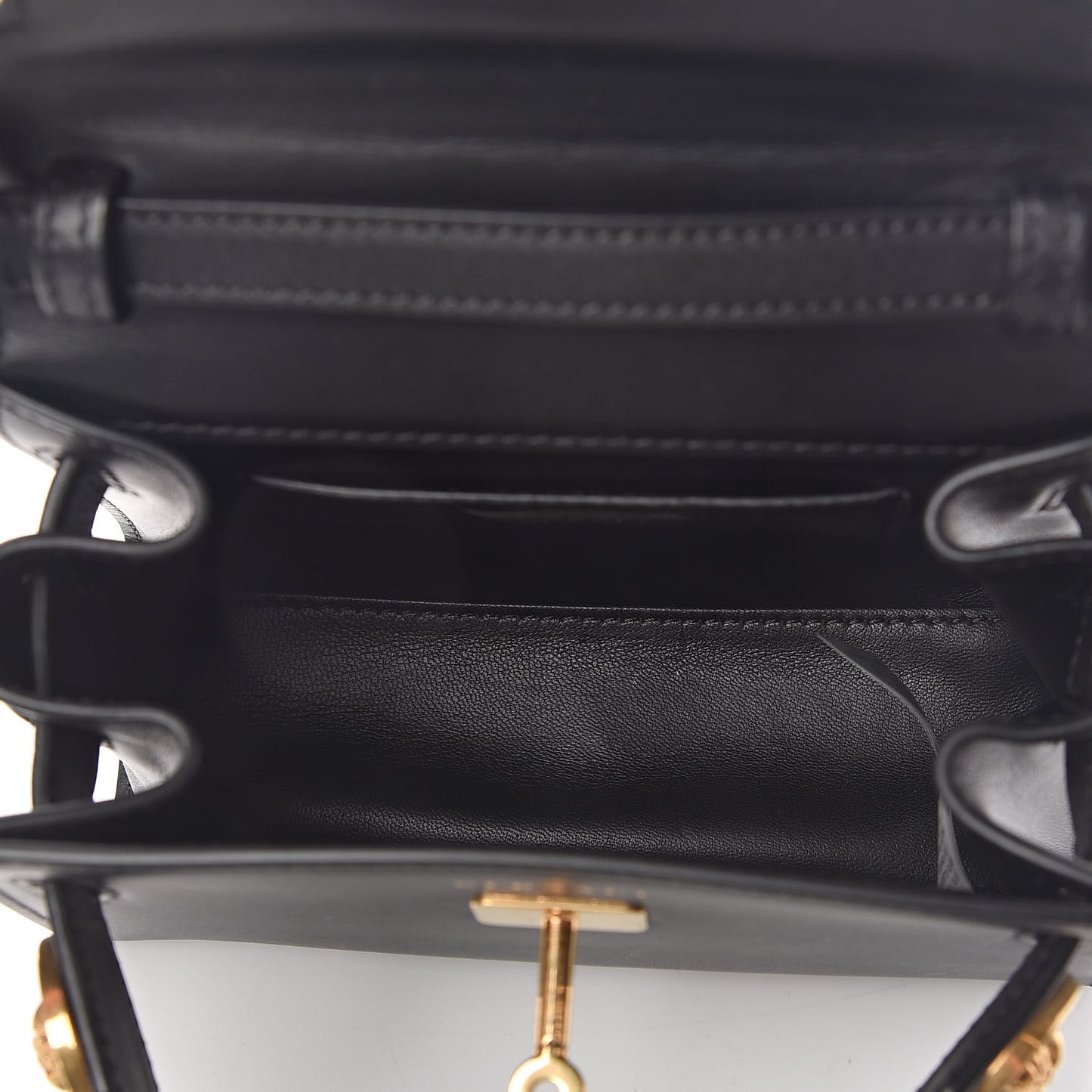 Calfskin Small Icon Handbag Black
