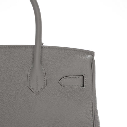 Hermes Togo Birkin 30 Gris Mouette 5 of 23