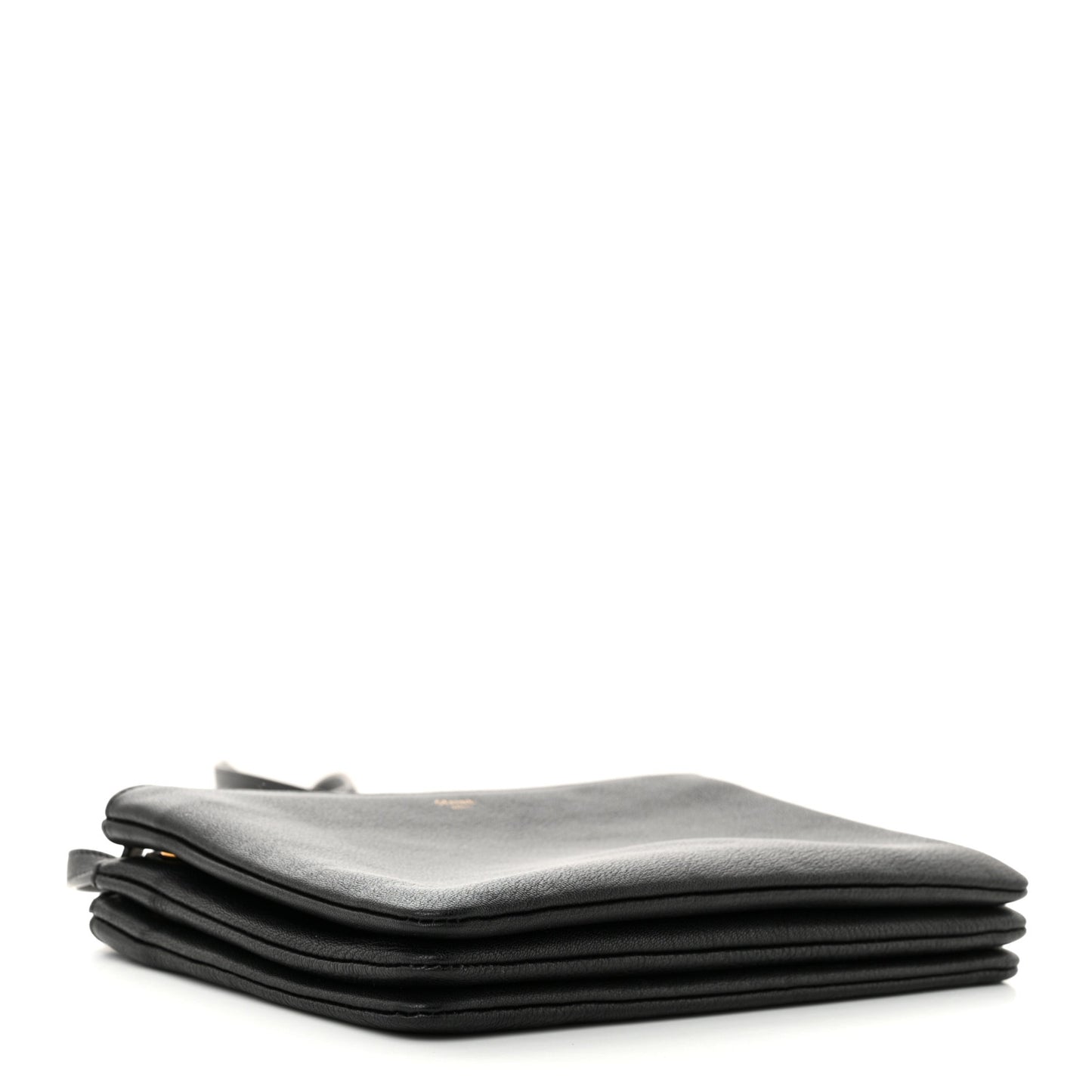Lambskin Small Trio Crossbody Bag Black