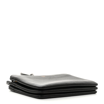 Celine Lambskin Small Trio Crossbody Bag Black 4 of 9