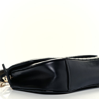 Prada Soft Calf Medium Diagramme Flap Black 9 of 11