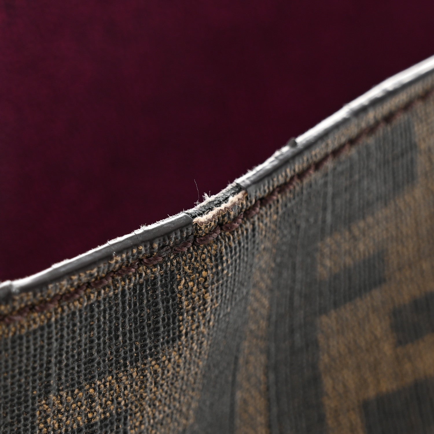 Fendi Zucca Spalmati Medium Roll Tote Tobacco Fuxia 11 of 12