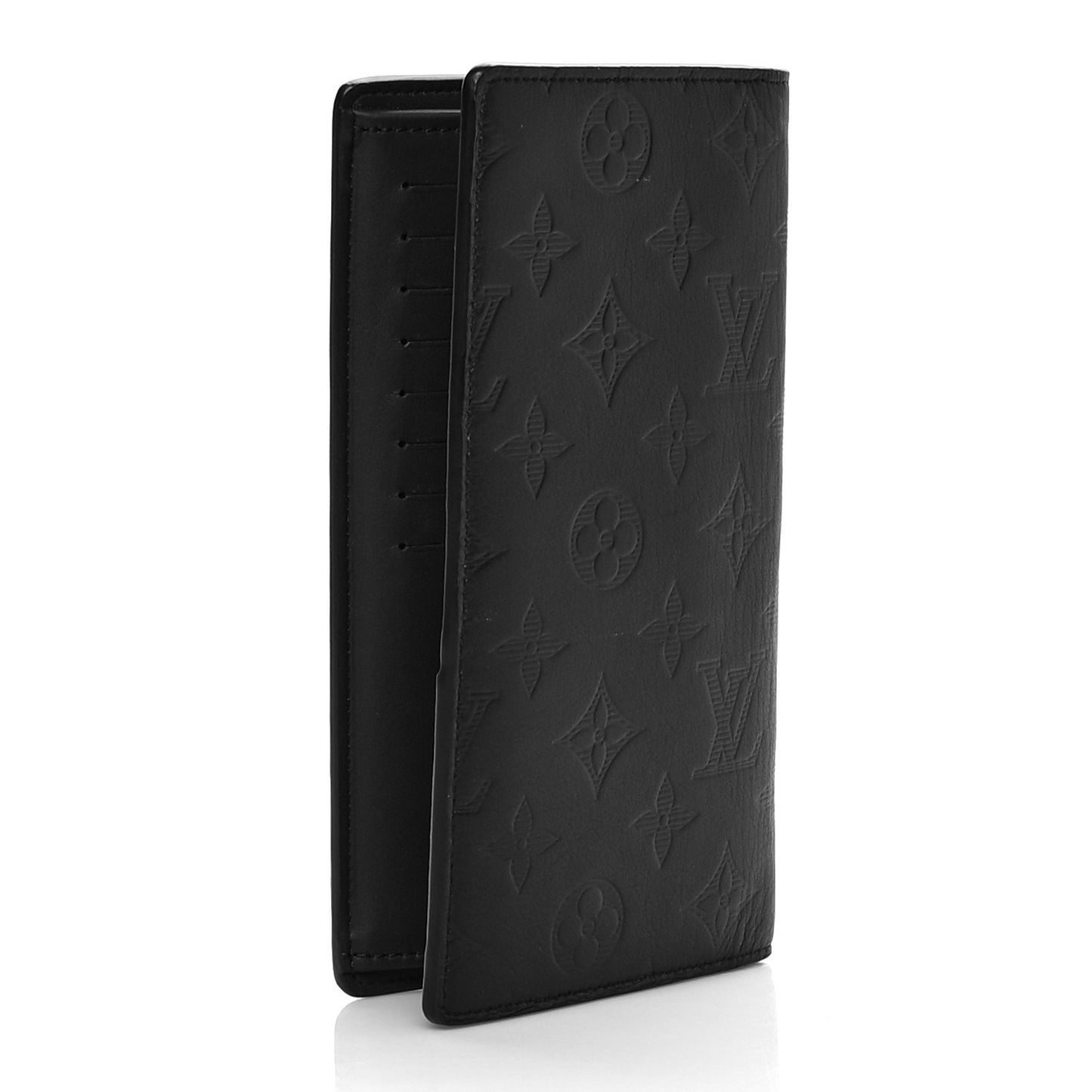 Calfskin Monogram Shadow Brazza Wallet Black