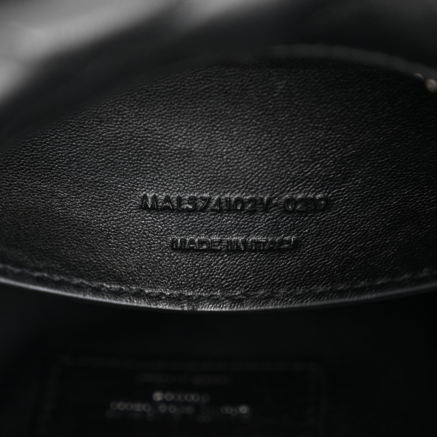 Saint Laurent Calfskin Y Quilted Monogram Small Loulou Bowling Bag Black 7 of 11