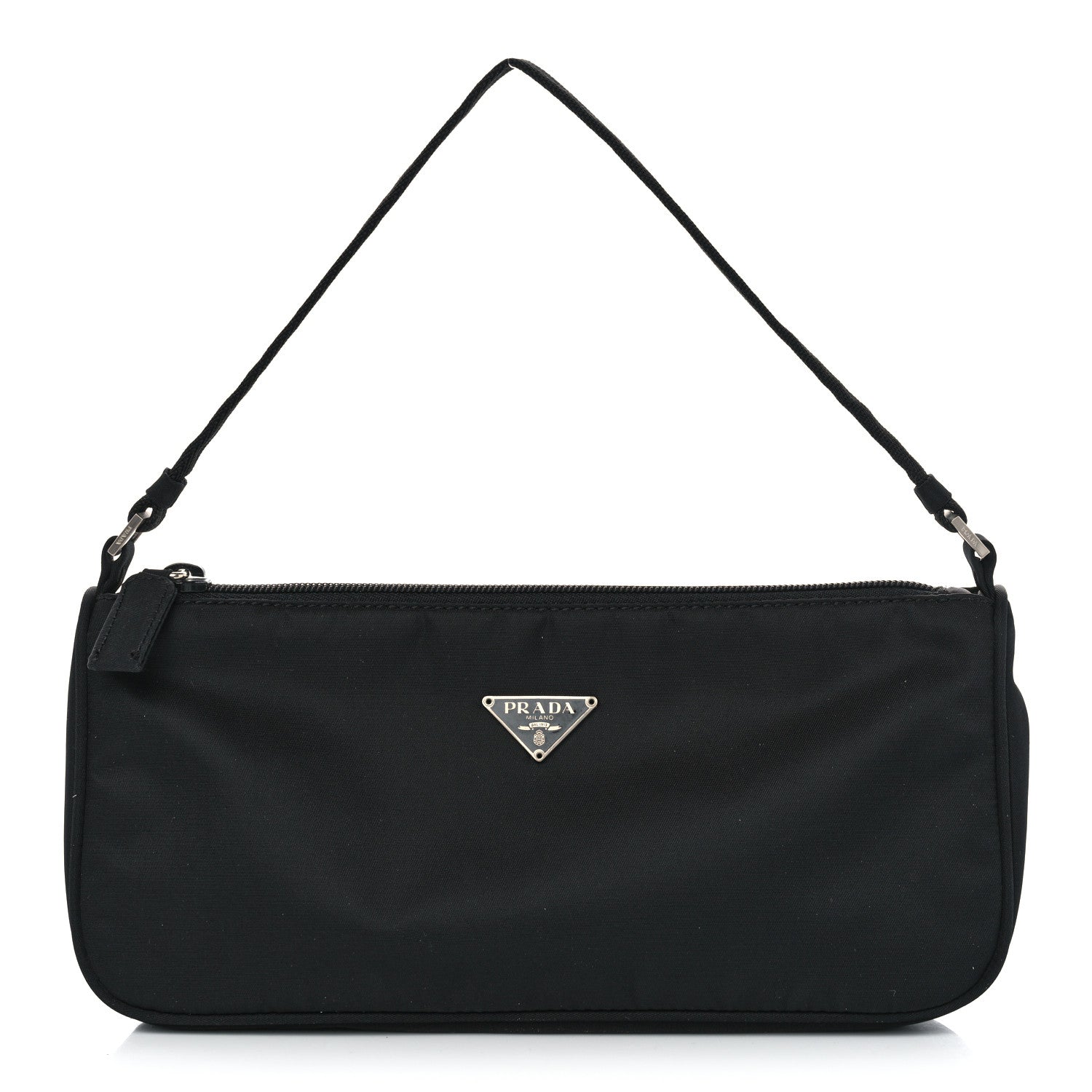 Prada Tessuto Nylon Pochette Bag Black 1 of 11