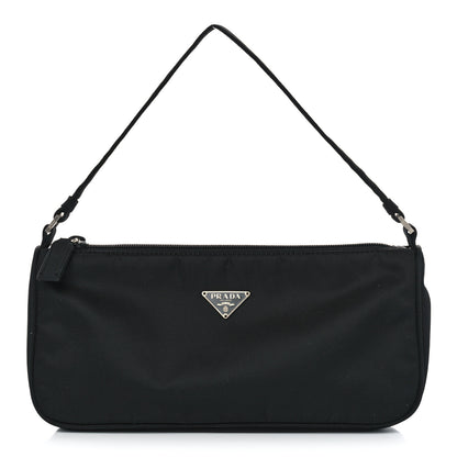Prada Tessuto Nylon Pochette Bag Black 1 of 11