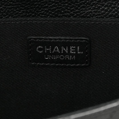 Chanel Grained Calfskin Quilted 2.55 Reissue Flap Belt Bag Clutch Black 2 of 15