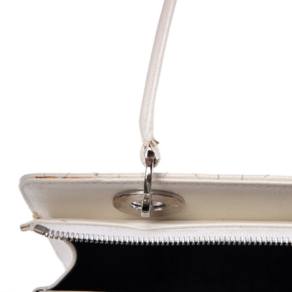 Christian Dior Calfskin Cannage Stitched East West Lady Dior White 22 of 29