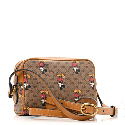 Gucci X DISNEY Mini Vintage GG Supreme Monogram Mickey Mouse Shoulder Bag Beige Vintage Sun Oil 3 of 10
