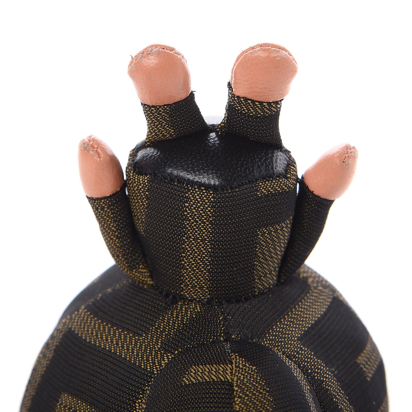Shiny Nappa Zucca Pearl Fringe Space Monkey Bag Charm Plaster Albicocca Tobacco