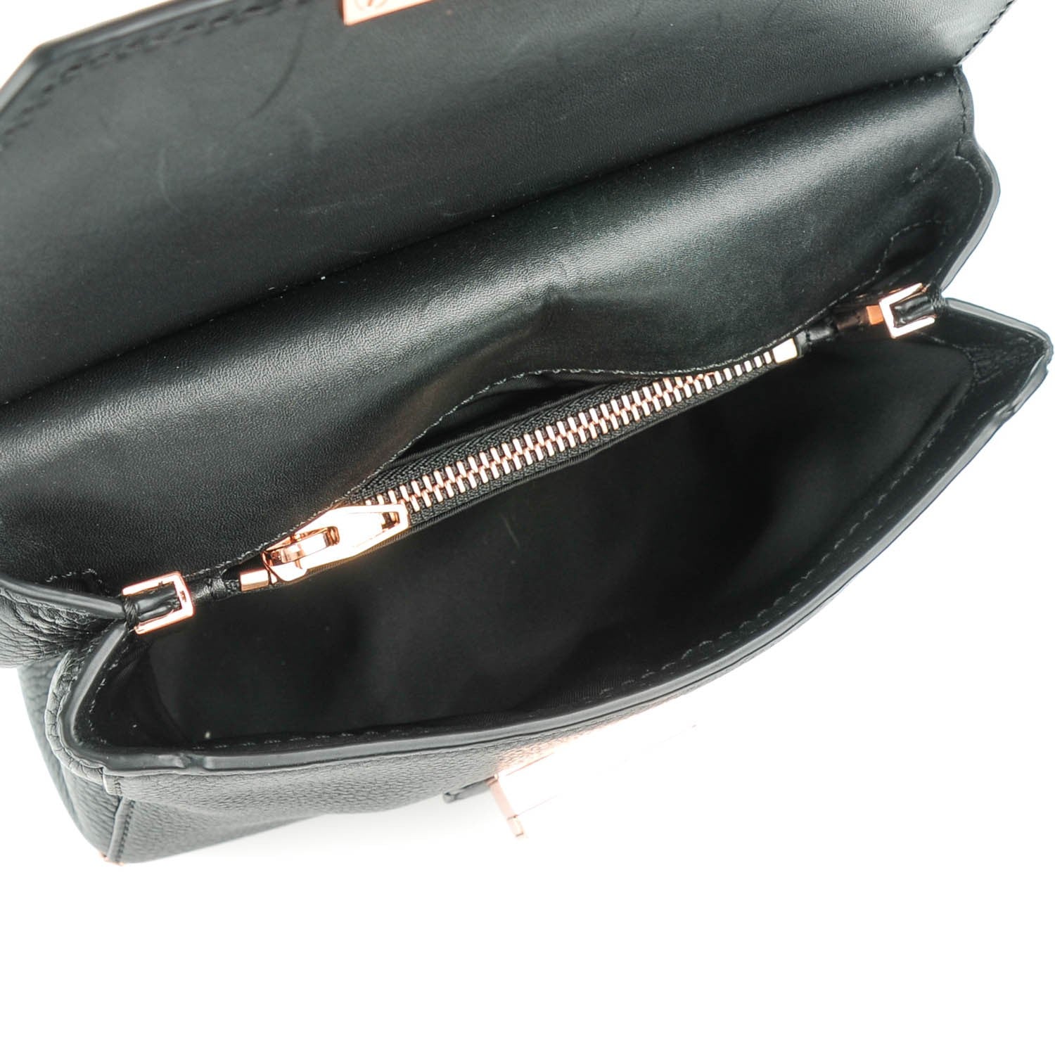 Alexander Wang Calfskin Small Marion Soft Black Rose Gold Hardware 5 of 7