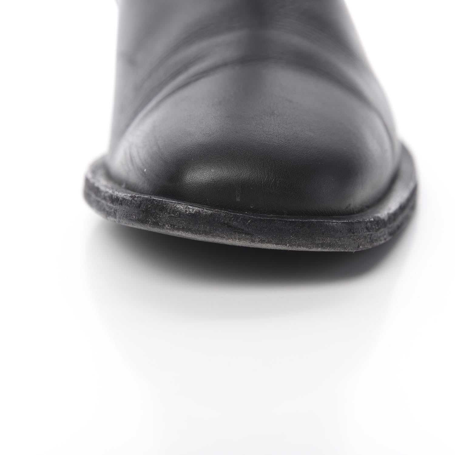 Chanel Calfskin Asymmetrical Mid Calf Boots 39 Black 8 of 15
