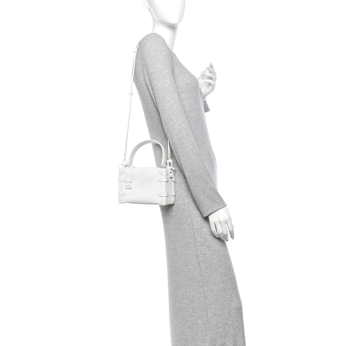 Calfskin Side Trunk PM Off White