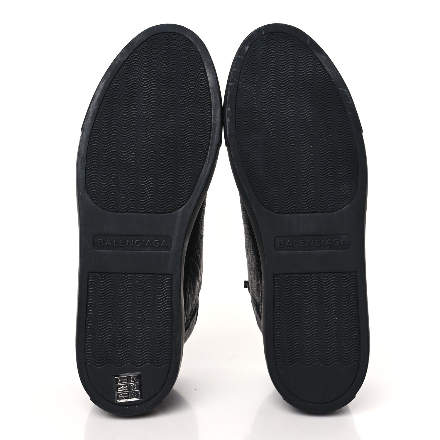 Balenciaga Agneau Arena Opaque Mens High Top Sneakers 41 Black 6 of 9
