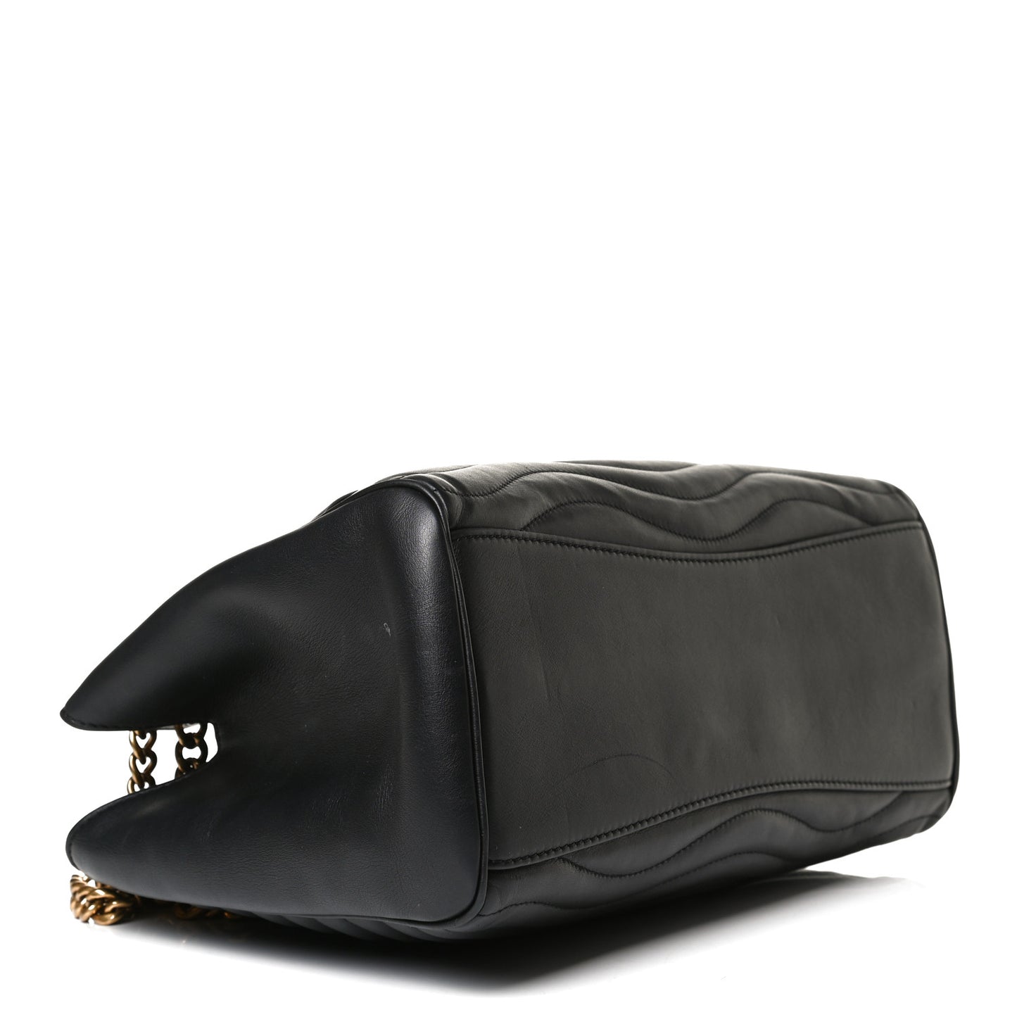 Calfskin New Wave Chain Tote Black