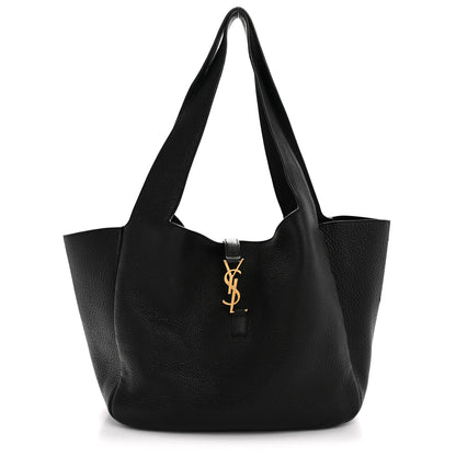 Saint Laurent Grained Deerskin Bea Tote Black 1 of 15