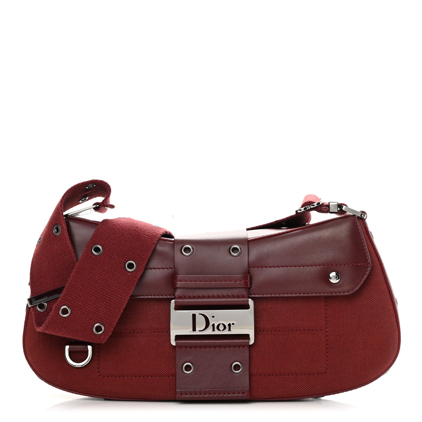 Canvas Calfskin Street Chic Columbus Ave Burgundy