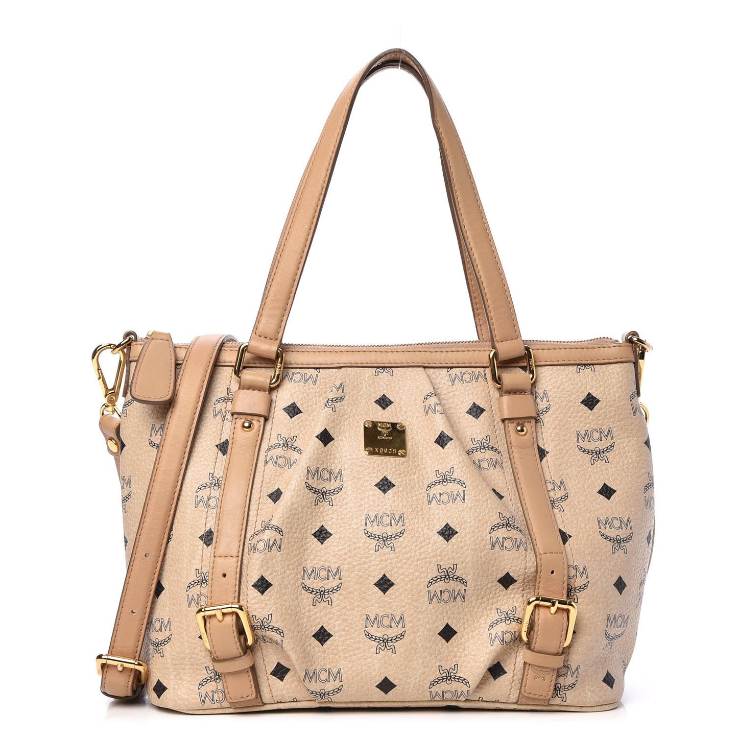 Visetos Medium Essentials Shopper Tote Beige