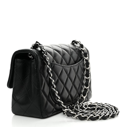 Chanel Lambskin Quilted Mini Rectangular Flap Black 3 of 11
