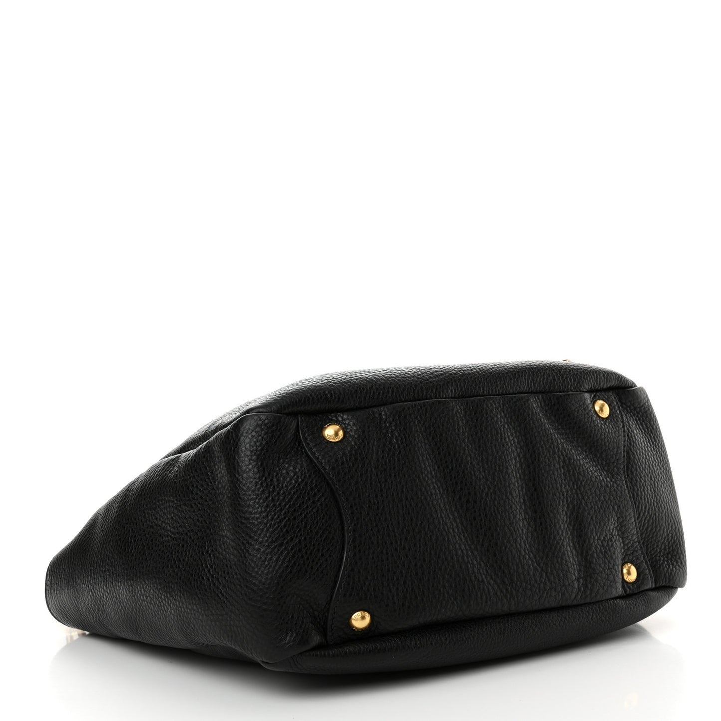 Vitello Daino Side Pocket Hobo Black