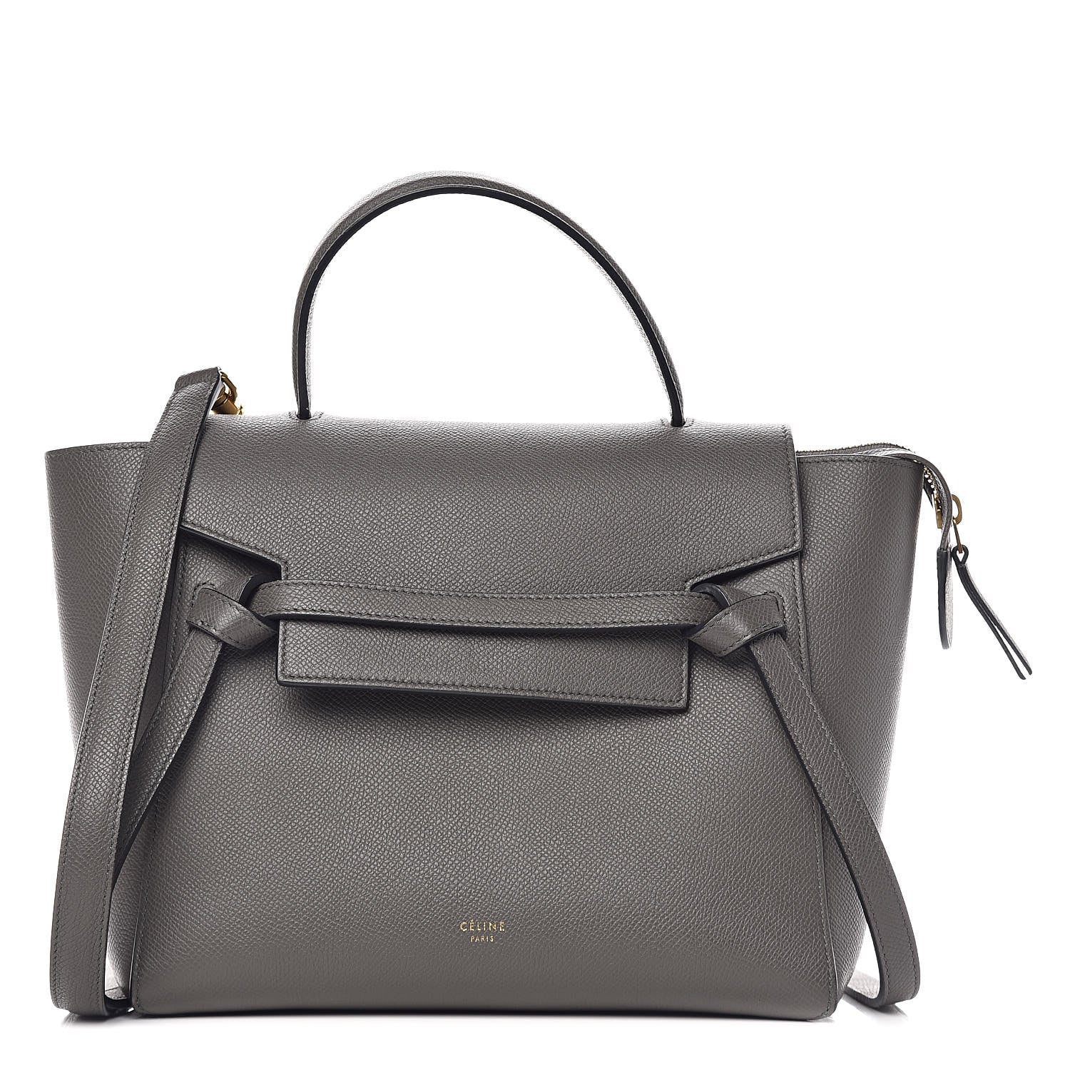 Celine Grained Calfskin Micro Belt Bag Grey 1 of 10