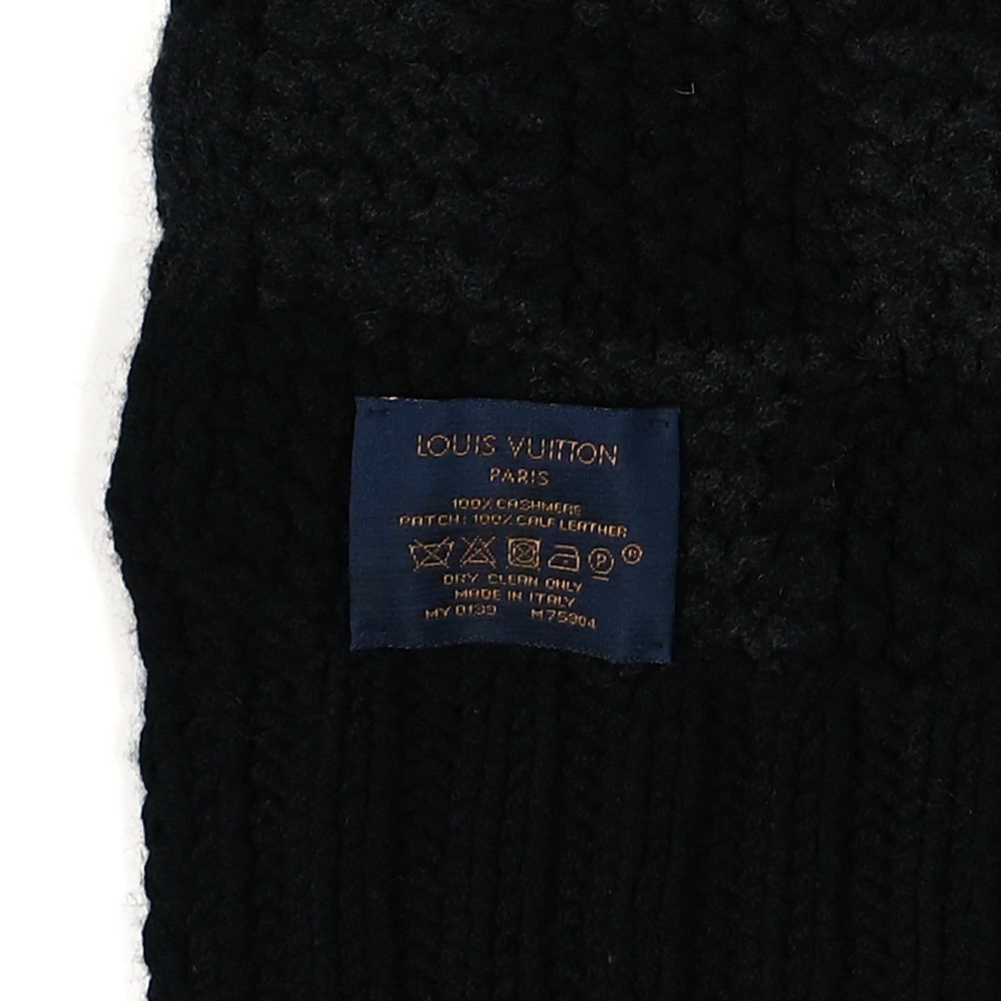 Cashmere Damier Helsinki Scarf Black