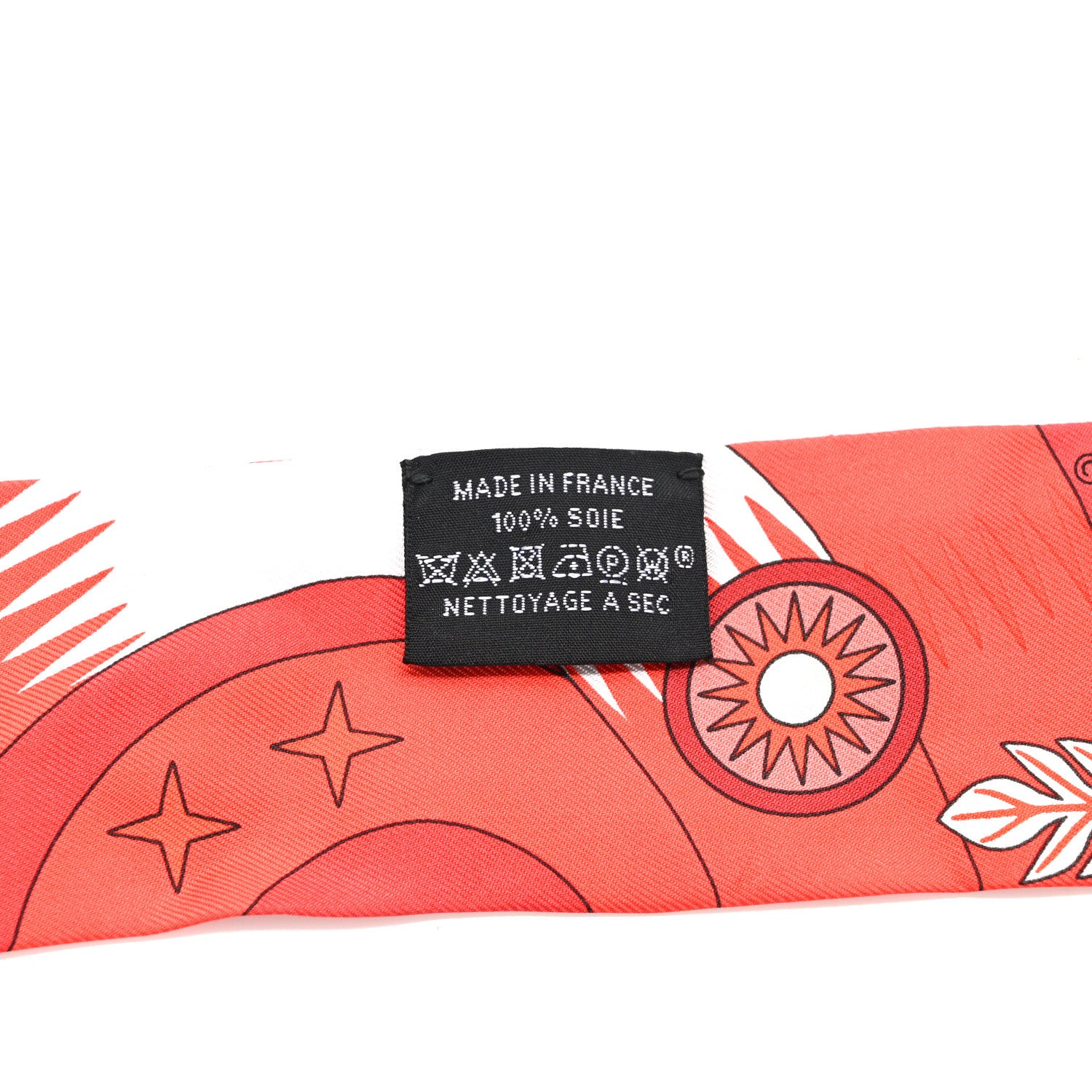 Hermes Silk La Source de Pegase Twilly Rouge Bleu Royal White 4 of 4