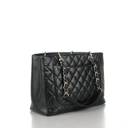 Chanel Caviar Quilted Grand Shopping Tote GST Black 3 of 7