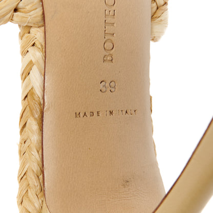 Bottega Veneta Raffia Twisted Intrecciato Stretch Mule Sandals 39 Macadamia 7 of 11