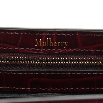 Mulberry Crocodile Embossed Calfskin Bayswater Oxblood 6 of 9