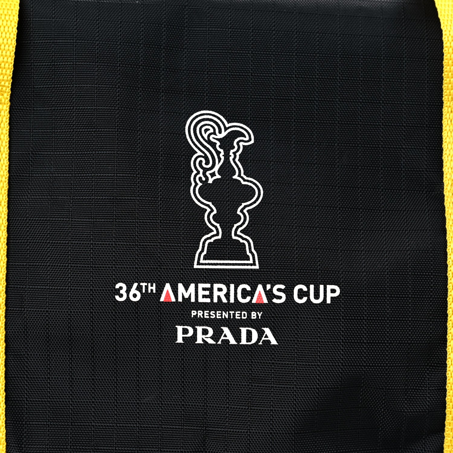 Prada Tessuto Nylon 36th Americas Cup Duffle Bag Black 1078035