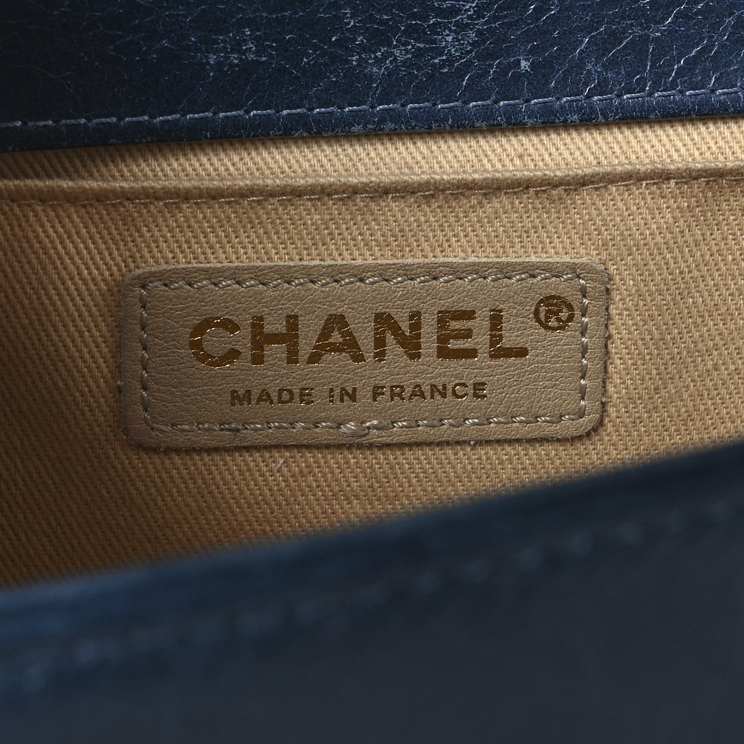 Chanel Aged Calfskin Quilted Medium Boy Flap Blue 5 of 11