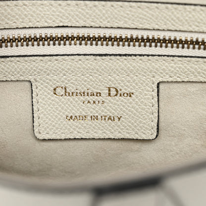 Christian Dior Grained Calfskin Saddle Bag White 6 of 11