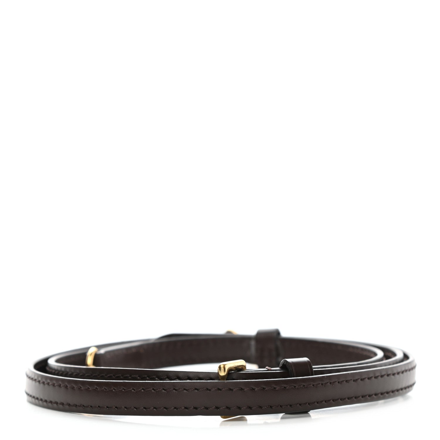 Louis Vuitton Calfskin 20mm Adjustable Shoulder Strap Brown 2 of 4