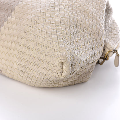 Bottega Veneta Nappa Linen Intrecciato Maxi Convertible Tote Mink 11 of 11