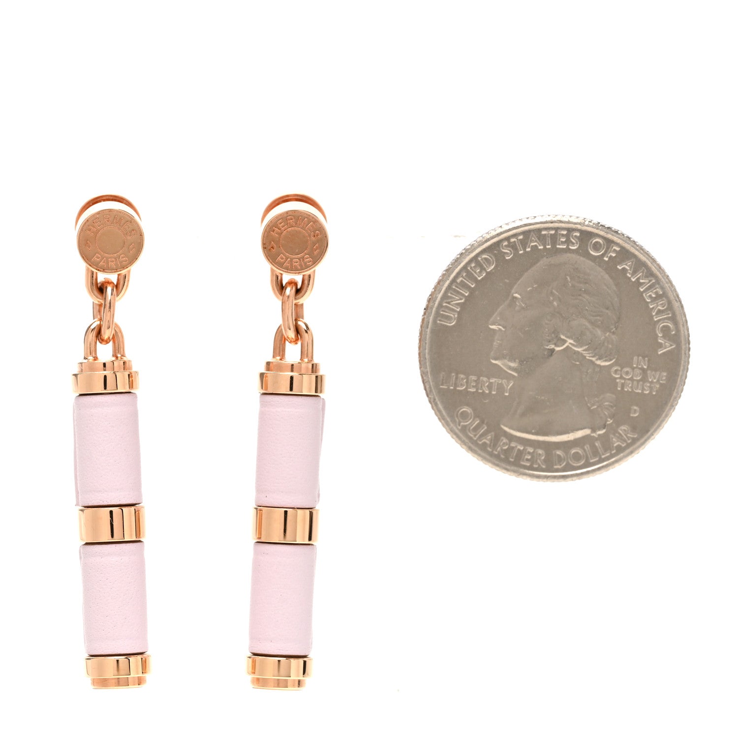 Hermes Swift PM Charniere Earrings Mauve Pale 2 of 6