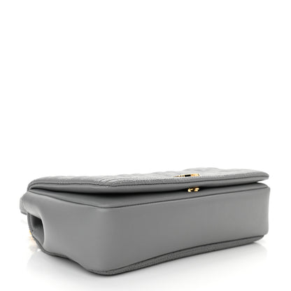 Burberry Lambskin Quilted Small Lola Bag Grey 4 of 10