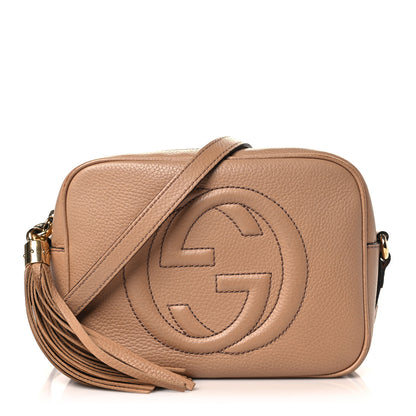 Gucci Pebbled Calfskin Small Soho Disco Bag Camelia 1 of 11
